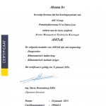 Aboma Certificaat 2015