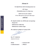 Aboma Certificaat 2018